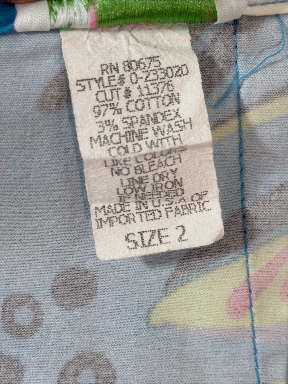 Bamboo Traders Bright Turquoise Floral Mini Skort - Picture 10 of 10